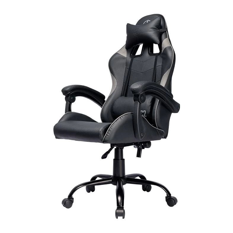 Cadeira Gamer Ergonômica Reclinável em Couro PVC com Almofadas Suporta 120kg