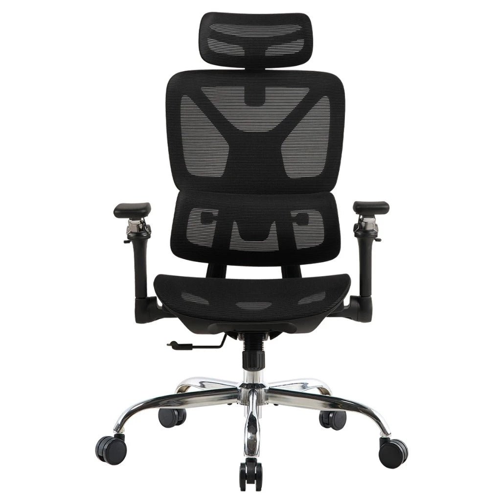 Cadeira de Escritório Ergonômica com Suporte Lombar 6D em Tecido Mesh Suporta 150kg